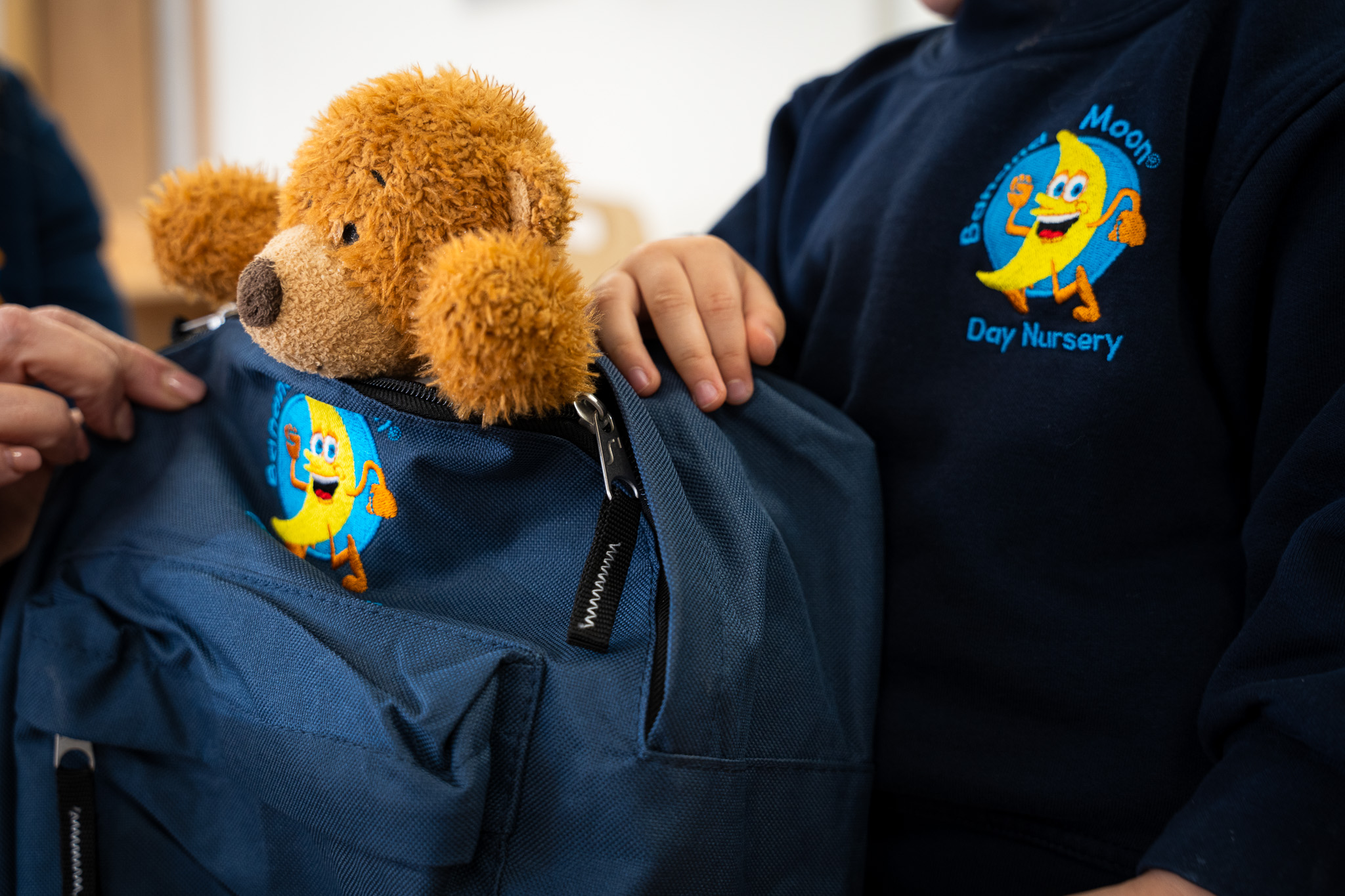 nursery uniform and backpack