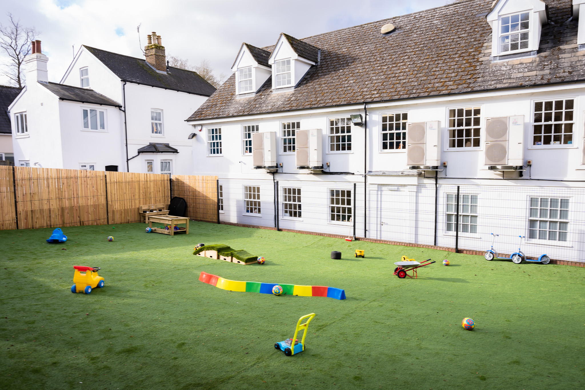nursery garden with toys